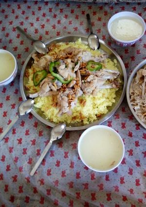 صورة لوصفة ممنسف الحبش بنكهه السمن البلدي 🍗🍗😊