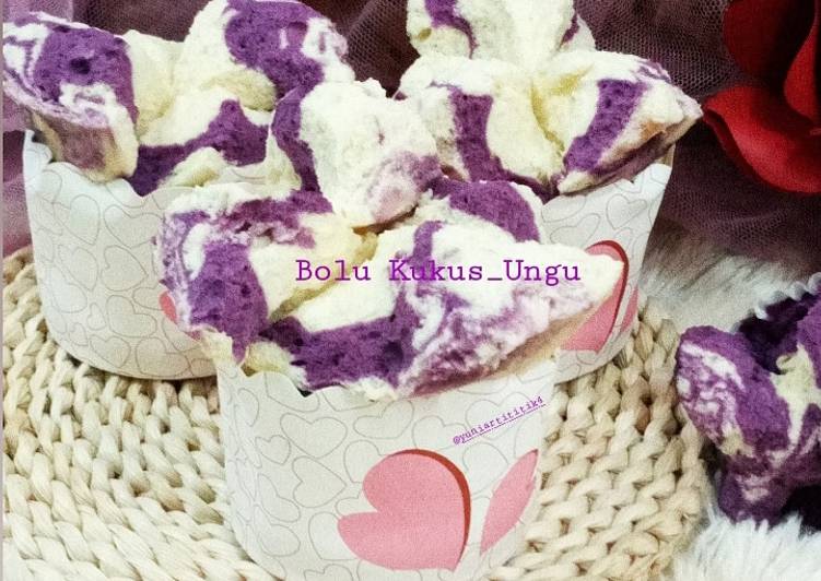 Bagaimana Menyiapkan Bolu kukus_Ungu yang Enak Banget