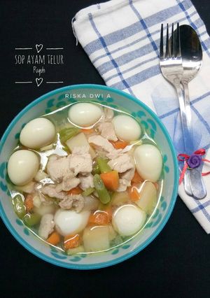 Foto resep Sop Ayam Telur Puyuh