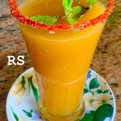 A picture of Chill Chill Cool Cool Summer Spl. ~ Aam Panna (Green Mango Drink) made with Jaggery.