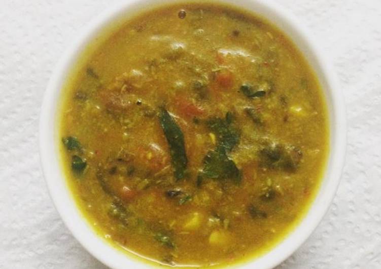 Recipe of Super Quick Homemade Spinach and Lentils/Dal Palak