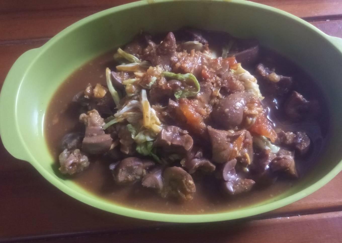 Ginjal sapi bumbu sate