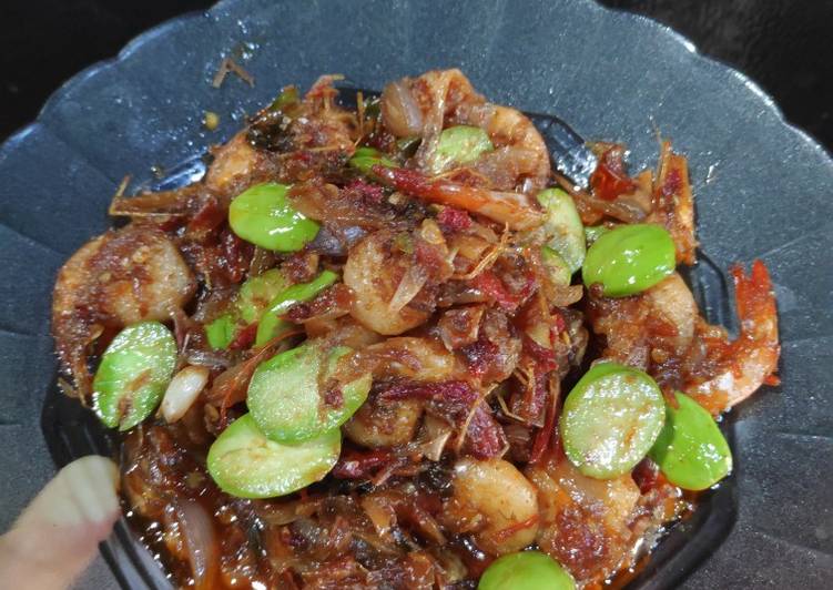 Resep Sambal udang pete, Bisa Manjain Lidah