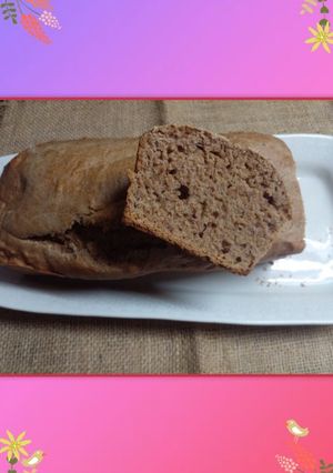 Una foto de Budín de banana y cacao vegano
