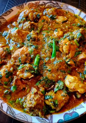 A picture of Methi Chicken Masala - Dhaba Style.