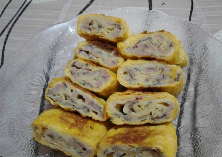 Resep Tamagoyaki(alias telor gulung😁) Anti Gagal