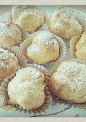 A picture of Choux pastries - Puff Up Nicely, Prepared in the Microwave.