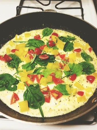 Recipe Garden veggie and herb omelet the  Makes Drooling Delicious