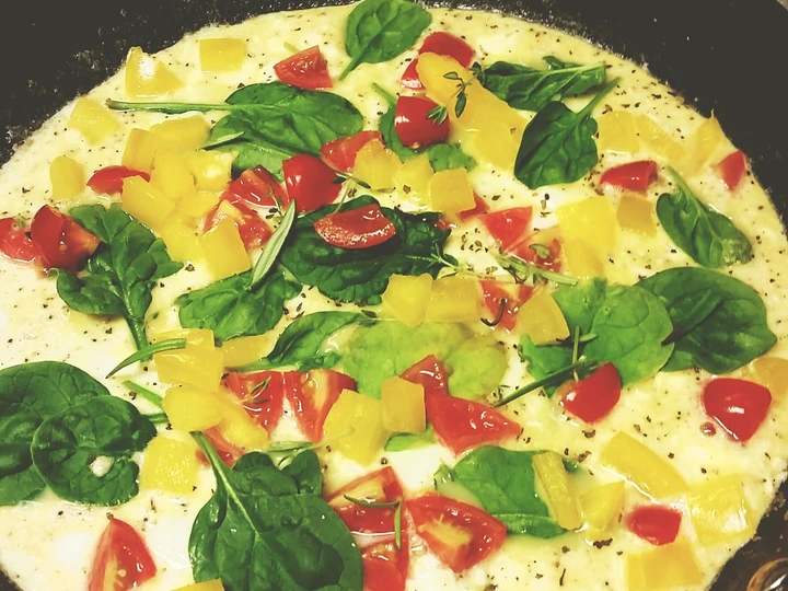 Easy Steps to Make Garden veggie and herb omelet the Perfect Perfect