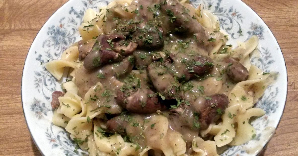 Chicken Hearts And Gravy Recipe By Beardless