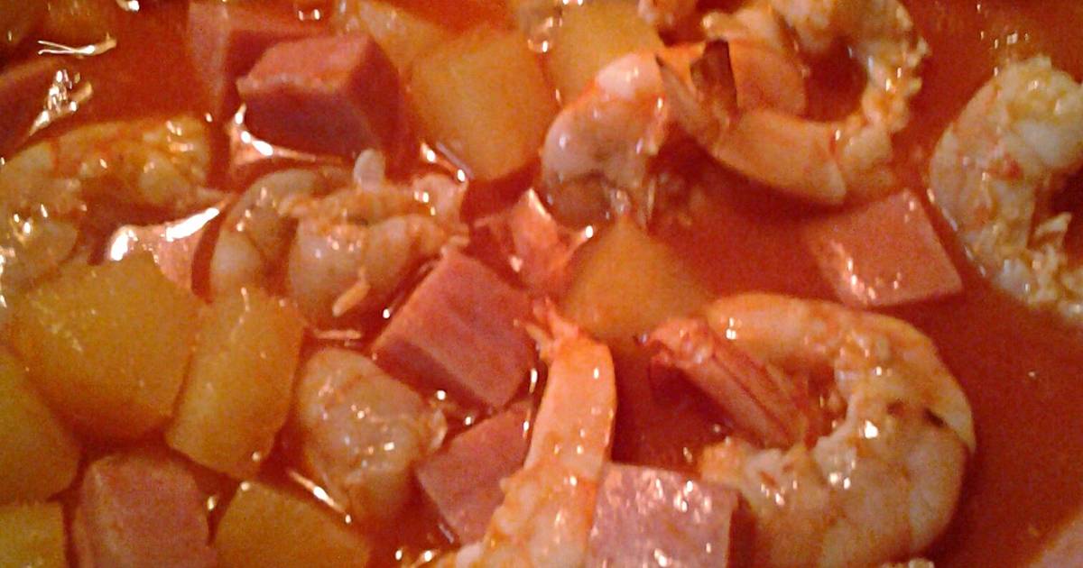 Shrimp, Spam, and Pineapple Soup Recipe by skunkmonkey101 - Cookpad