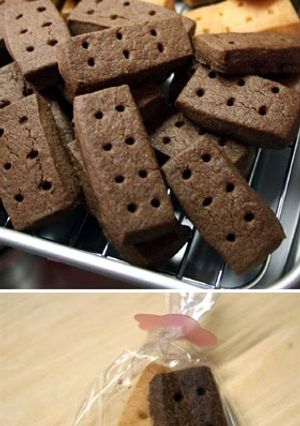 A picture of Chocolate Shortbread Cookies For Valentine's Day.