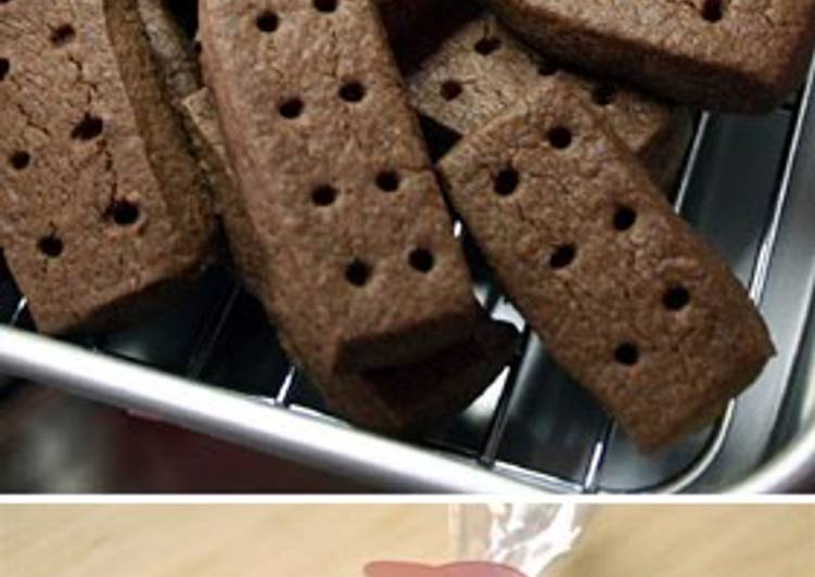 Chocolate Shortbread Cookies For Valentine's Day