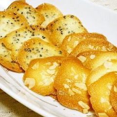 A picture of 2 Types of Tuille from Leftover Eggwhites.