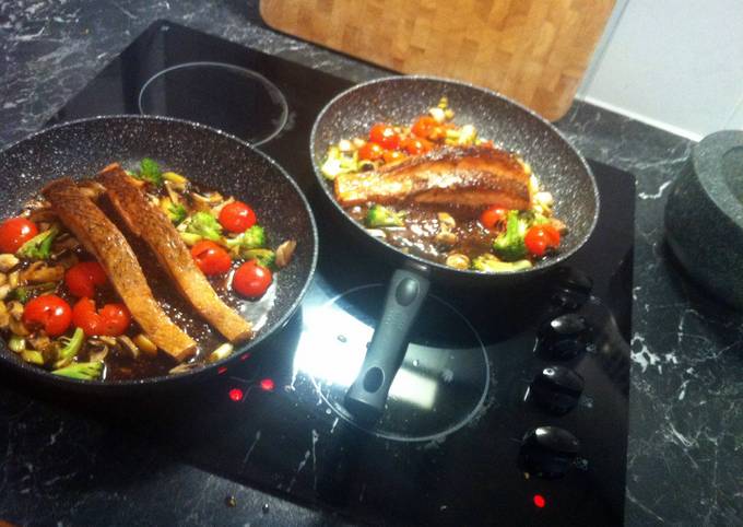 Recipe of Ultimate Honey And Soy Salmon