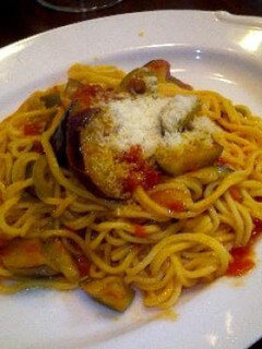 A picture of Eggplant and Tomato Parmigiana.