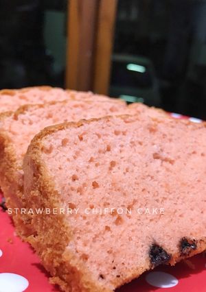 Foto resep Strawberry Chiffon Cake