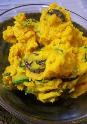 A picture of Super Tasty Kabocha Salad with Heavy Cream.