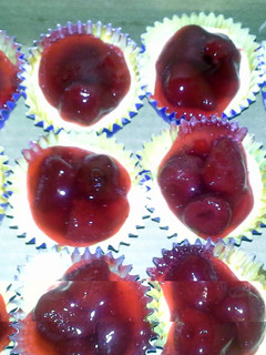 A picture of Strawberry Mini cheesecakes.
