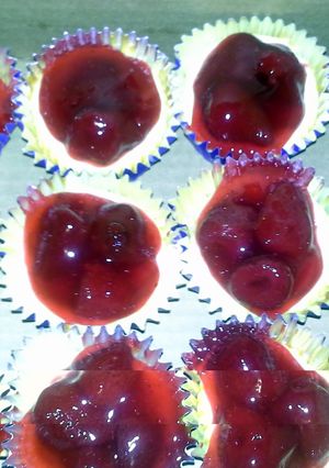 A picture of Strawberry Mini cheesecakes.