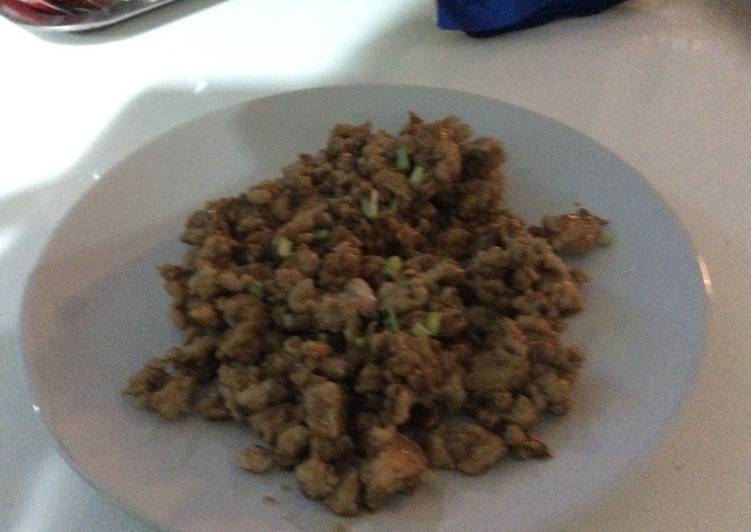 Recipe of Super Quick Homemade Thai-style Stir Fried Garlic Minced Pork