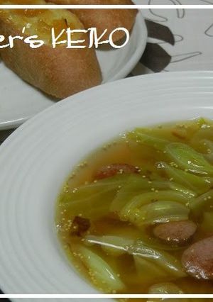 A picture of Cabbage Consommé Soup.