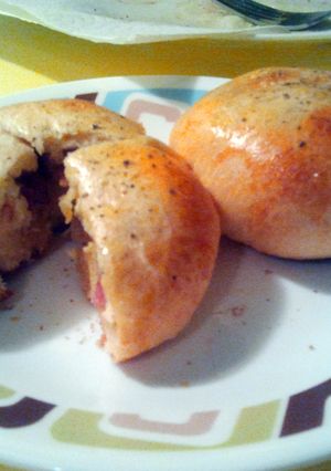A picture of Stuffed Breakfast Biscuits.