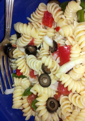 A picture of Pasta salad.