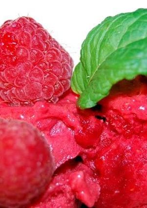 A picture of Sorbet aux framboises.