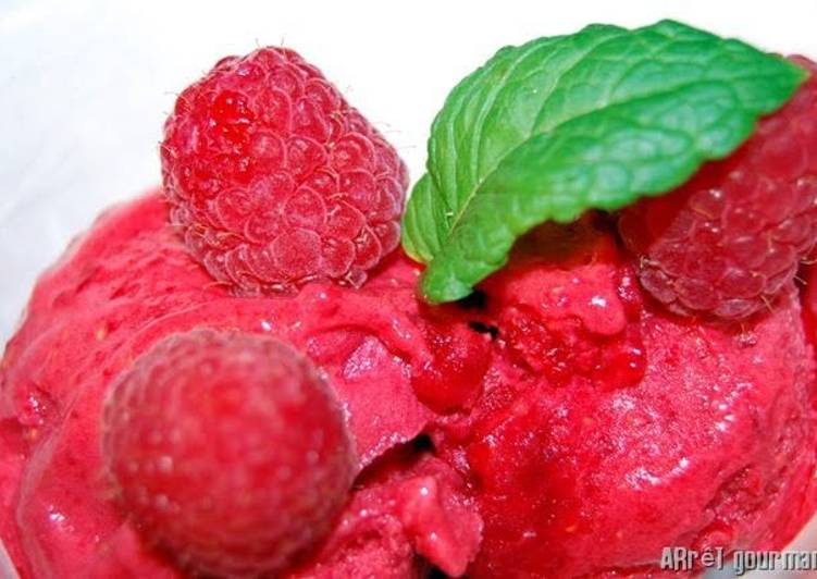 Best and Easiest Sorbet aux framboises