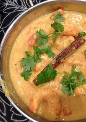 A picture of King Prawn Korma.