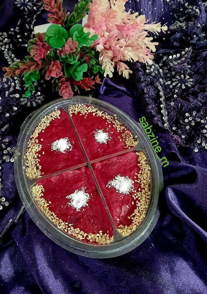 عکسی از دستور حلوای لبو