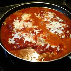 A picture of Steak pizzaiola.