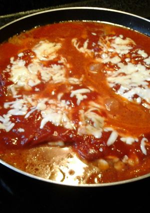 A picture of Steak pizzaiola.