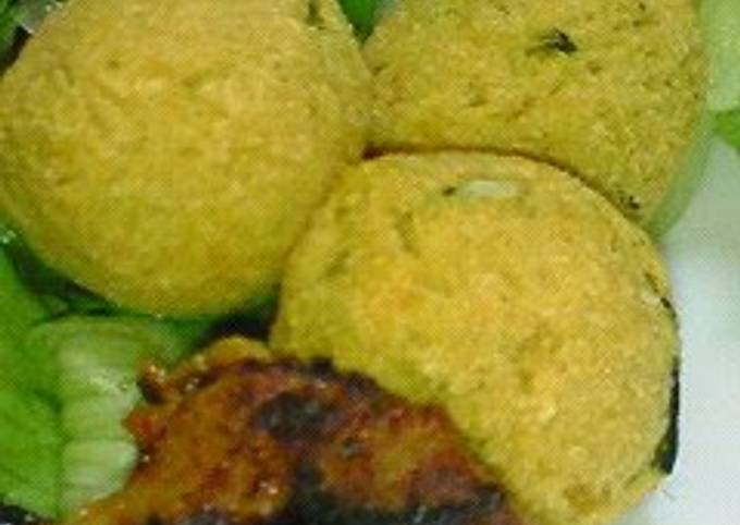 Okara and Kabocha Balls For Bentos