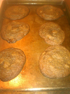 A picture of Chocolate Chocolate Caramel Chip Cookies.