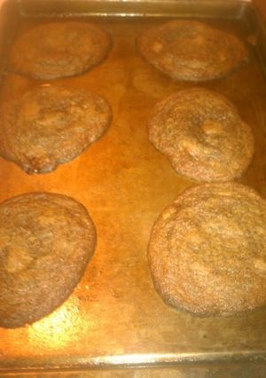 A picture of Chocolate Chocolate Caramel Chip Cookies.