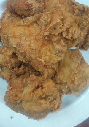 A picture of Dairy free fried chicken.