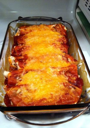 A picture of Enchilada Burritos.
