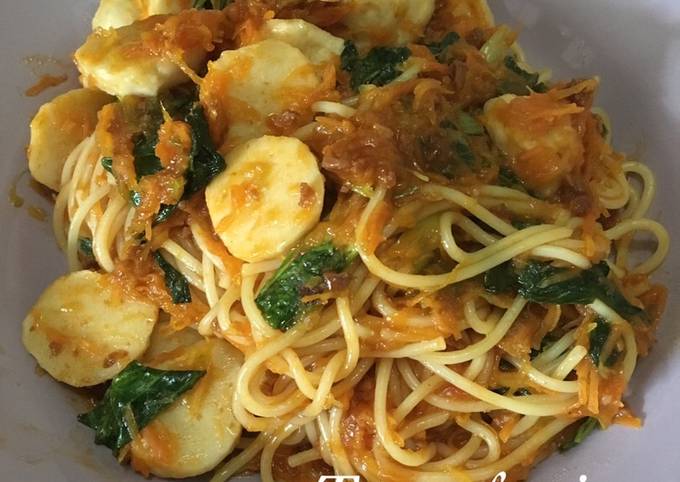 Bagaimana Membuat Spaghetti sayur saus bolognese, Bisa Manjain Lidah