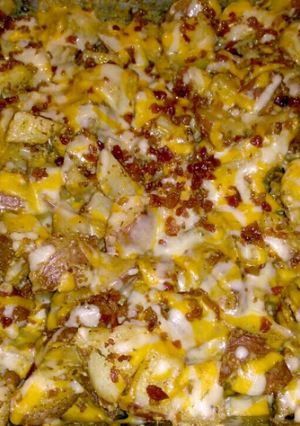 A picture of Loaded Cheesy Potatoes.