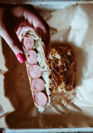 Virslis leveles rétes recept fotója