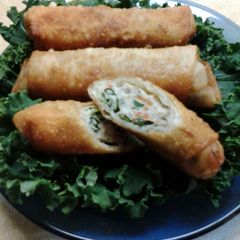 A picture of Chicken and Kale Eggrolls.