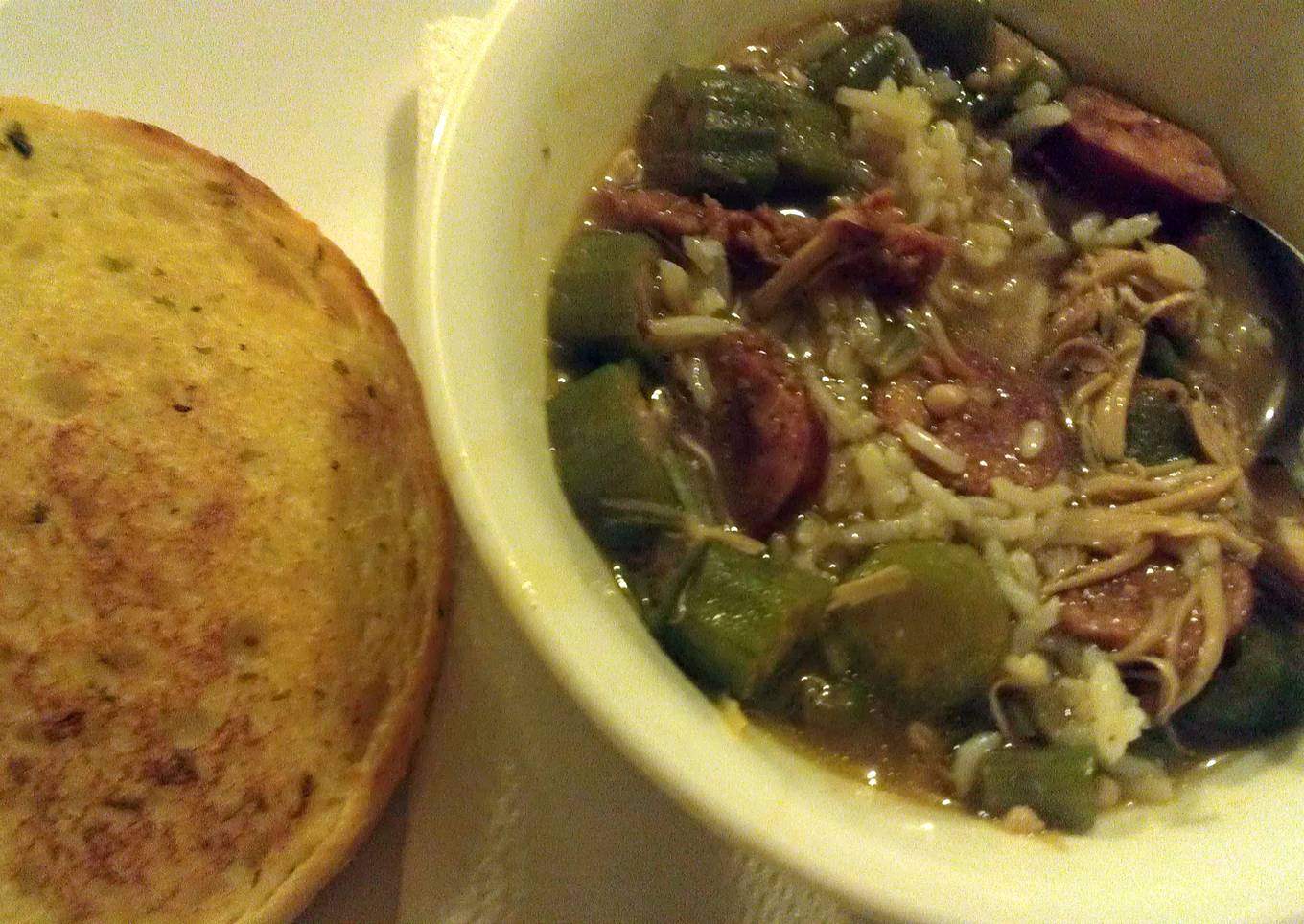 Turkey and sausage Gumbo