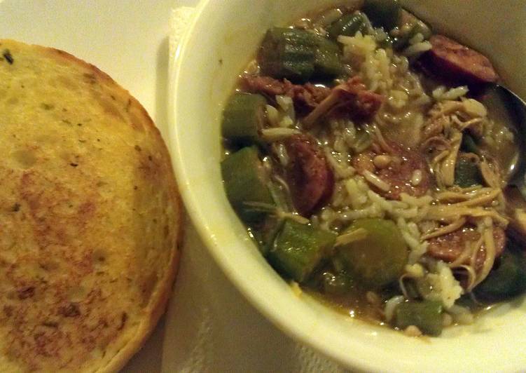 Steps to Make Quick Turkey and sausage Gumbo