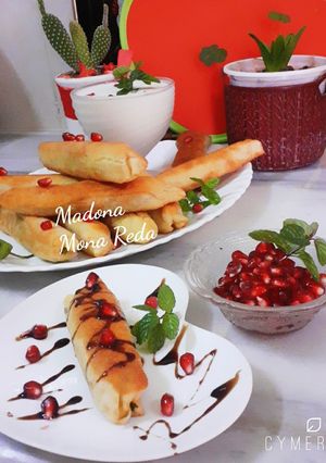 صورة لوصفة فطائر بالسبانخ مقليه