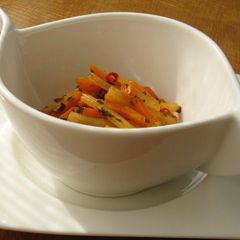 A picture of Spicy Carrot and Celery Steamed in Ketchup.