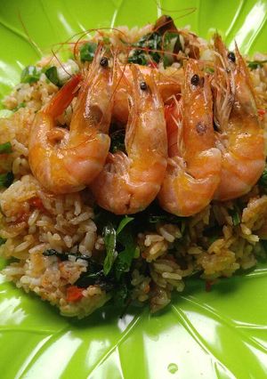 Foto resep Nasi Goreng Udang Saus Tiram