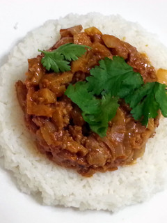 A picture of Lotus Root And Pork In Korean Sesame Bean Paste.