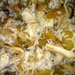 A picture of Pineapple chicken stir fry kinda.